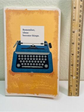 NEW COMPENDIUM Inspiring Blue Typewriter Notebook